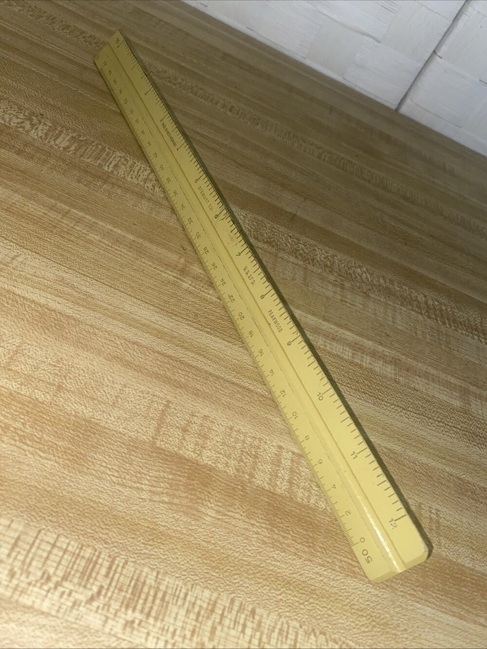 VTG Pearwood ARCHITECT Scale Drafting RULER TRIANGLE Ruler US ST'D Stewart 521